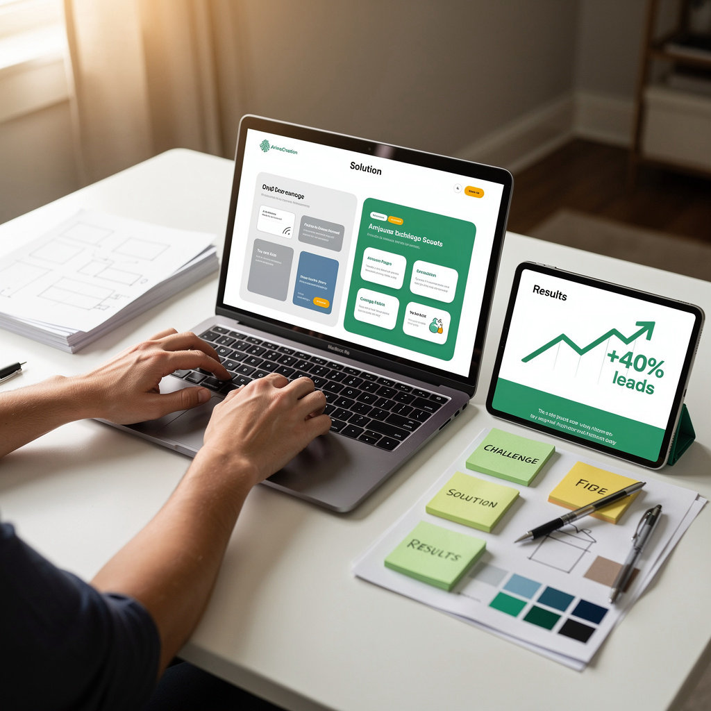 ArianaCreation case study: custom website design transformation for Hilton Head hospitality business