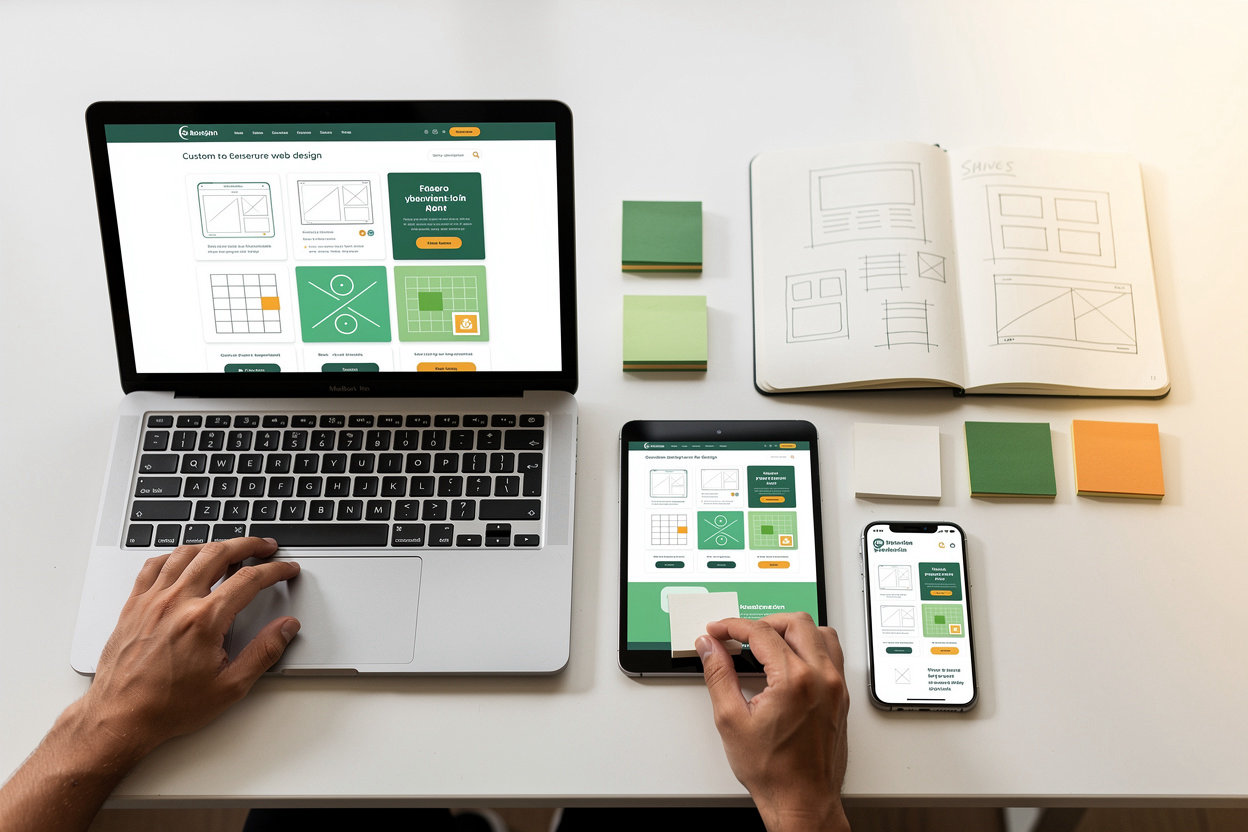 ArianaCreation custom web design showcasing responsive design across devices and modern digital strategy for Hilton Head businesses